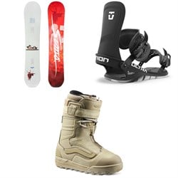 Sims Macrodose Snowboard ​+ Union Ultra Snowboard Bindings ​+ Vans Hi-Country & Hell-Bound Snowboard Boots 2025