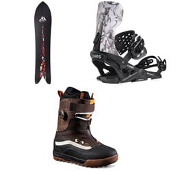 Jones Storm Chaser Snowboard ​+ Meteorite Surf Series Snowboard Bindings ​+ Vans Infuse Snowsurf Snowboard Boots 2025