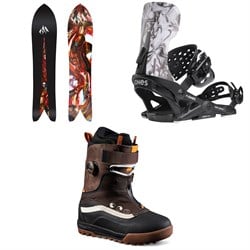 Jones Storm Chaser Snowboard ​+ Meteorite Surf Series Snowboard Bindings ​+ Vans Infuse Snowsurf Snowboard Boots 2025