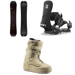 United Shapes Object Snowboard ​+ Union Ultra Snowboard Bindings ​+ Vans Hi-Country & Hell-Bound Snowboard Boots 2025