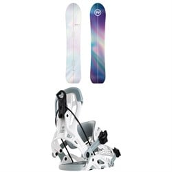 Nidecker Mellow Snowboard ​+ Flow Fuse Hybrid Snowboard Bindings 2025