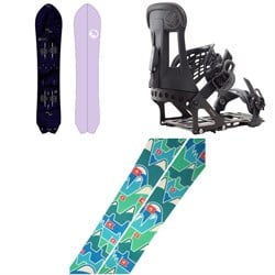 Burton Fish 3D Splitboard ​+ Hitchhiker Splitboard Bindings  ​+ Spark R&D Summit Skins Splitboard Skins 2025