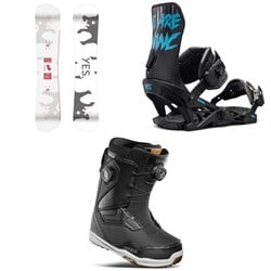 Yes. Greats UnInc Snowboard ​+ UnInc Snowboard Bindings ​+ thirtytwo TM-2 Double Boa Snowboard Boots 2025