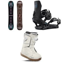 Yes. Menace Snowboard ​+ Rebel Snowboard Bindings ​+ thirtytwo Lashed Double Boa Snowboard Boots - Women's 2025