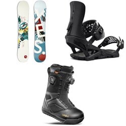 Yes. Hello Snowboard ​+ Vetta Snowboard Bindings ​+ thirtytwo STW Double Boa Snowboard Boots - Women's 2025