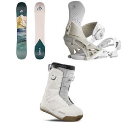 Jones Dream Weaver Snowboard ​+ Aurora Snowboard Bindings ​+ thirtytwo STW Double Boa Snowboard Boots - Women's 2025