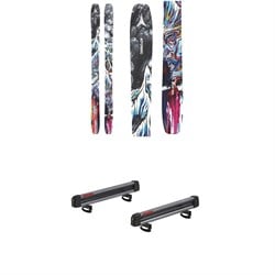 Atomic Bent 100 Skis ​+ Yakima FreshTrack 6 Snow Rack w​/ Locks 2025