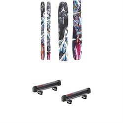 Atomic Bent 100 Skis ​+ Yakima FreshTrack 4 Snow Rack w​/ Locks 2025