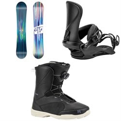 Nitro Lectra Brush Snowboard ​+ Cosmic Snowboard Bindings ​+ Flora Boa Snowboard Boots - Women's 2025