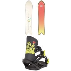 Burton Family Tree Short Stop Snowboard ​+ Flux CO Snowboard Bindings 2024