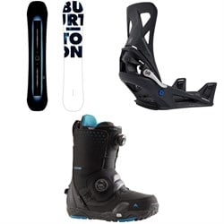 Burton Custom X Flying V Snowboard ​+ Step On X Snowboard Bindings ​+ Photon Step On Wide Snowboard Boots