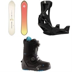 Burton Family Tree Power Wagon Snowboard ​+ Step On Genesis Snowboard Bindings ​+ Photon Step On Snowboard Boots