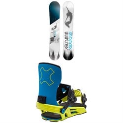 GNU GWO BTX Snowboard - Blem ​+ Bent Metal Axtion Snowboard Bindings 2024