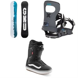 GNU GWO C3 LTD Snowboard ​+ Bent Metal Joint LTD Snowboard Bindings ​+ Vans Aura OG Snowboard Boots 2025