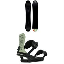 Ride Deep Fake Snowboard ​+ x Autumn A-9 Snowboard Bindings 2024