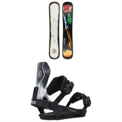 Ride Burnout Snowboard ​+ A-10 Snowboard Bindings 2025