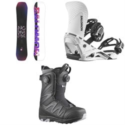 Salomon No Drama Snowboard ​+ Hologram Snowboard Bindings  ​+ Ivy BOA SJ Snowboard Boots - Women's 2025