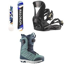 Salomon Rumble Fish Snowboard ​+ Mirage Snowboard Bindings ​+ Ivy BOA SJ Snowboard Boots - Women's 2025