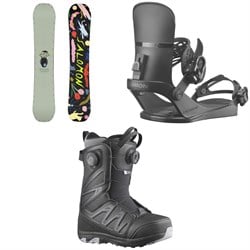 Salomon Abstract Snowboard ​+ EDB Snowboard Bindings ​+ Ivy BOA SJ Snowboard Boots - Women's 2025