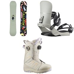 Salomon Abstract Snowboard ​+ EDB Snowboard Bindings ​+ Ivy BOA SJ Snowboard Boots - Women's 2025