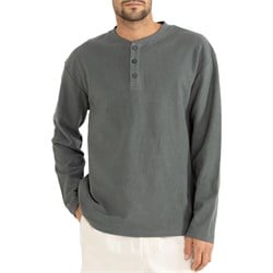 Rhythm Vintage Terry Long-Sleeve Henley Shirt - Men's