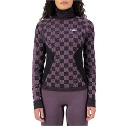 MONS ROYALE Ascender Merino Seamless Mock Neck Long Sleeve Top - Women's