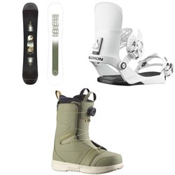 Salomon Pulse Snowboard ​+ EDB Snowboard Bindings ​+ Faction Boa Snowboard Boots 2026