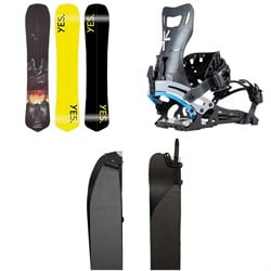 Yes. Optisplitstic Splitboard ​+ Karakoram Nomad ​+ Split Interface Splitboard Bindings ​+ Karakoram Smart Skins