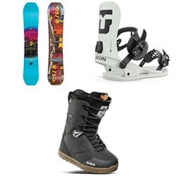 Yes. Jackpot Snowboard ​+ Union Strata Snowboard Bindings ​+ thirtytwo Lashed x Volcom Snowboard Boots 2025