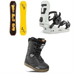 Yes. Jackpot Snowboard 2023 ​+ Union Strata Snowboard Bindings ​+ thirtytwo Lashed x Volcom Snowboard Boots