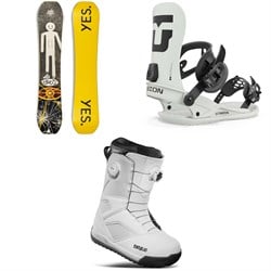 Yes. Dicey Snowboard 2024 ​+ Union Strata Snowboard Bindings ​+ thirtytwo STW Double Boa Snowboard Boots
