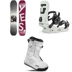 Yes. All-In Snowboard 2024 ​+ Union Strata Snowboard Bindings ​+ thirtytwo STW Double Boa Snowboard Boots