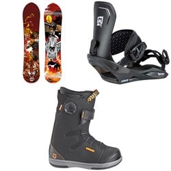 Yes. Firstpow Snowboard 2024 ​+ Nitro Charger Snowboard Bindings ​+ Union Cadet Snowboard Boots - Kids'