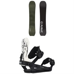 Public Snowboards Research Snowboard - Blem ​+ Ride A-8 Snowboard Bindings 2025