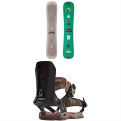 Sims Mystery Lunch Snowboard ​+ Bataleon Chaos Asymwrap Snowboard Bindings