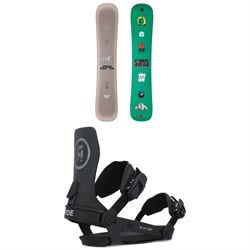 Sims Mystery Lunch Snowboard ​+ Ride A-6 Snowboard Bindings 2025