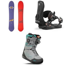 Sims Nub Snowboard ​+ Union Trilogy Snowboard Bindings ​+ thirtytwo Lashed Double Boa Snowboard Boots - Women's 2025