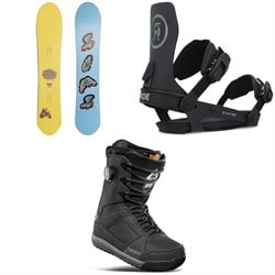 Sims Nub Snowboard ​+ Ride A-6 Snowboard Bindings ​+ thirtytwo Diesel Hybrid Snowboard Boots