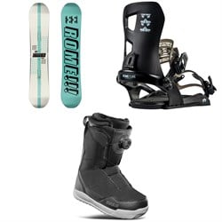 Rome Hype Snowboard ​+ Flare Snowboard Bindings ​+ thirtytwo Shifty Boa Snowboard Boots - Women's