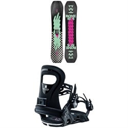 Rome Slapstick Snowboard ​+ Bent Metal BMX Snowboard Bindings - Kids'