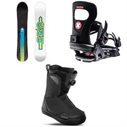 GNU Antigravity C3 Snowboard ​+ Bent Metal Joint Snowboard Bindings ​+ thirtytwo Shifty Boa Snowboard Boots 2025