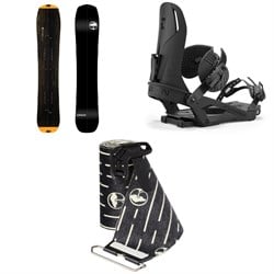 Arbor Landmark Splitboard ​+ Union Charger Splitboard Bindings ​+ Landmark Splitboard Skins 2025