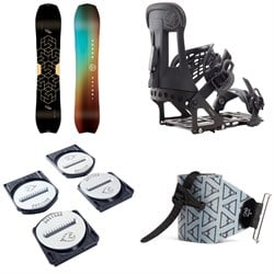 Arbor Satori Splitboard Splitboard ​+ Burton Hitchhiker Splitboard Bindings  ​+ Spark R&D Spark Pucks ​+ evo x Pomoca Pro Glide Splitboard Skins 2025