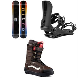 Nitro Optisym Snowboard ​+ One Snowboard Bindings ​+ Vans Hi-Standard Pro Snowboard Boots 2025