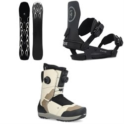 Ride Smokescreen Snowboard ​+ A-6 Snowboard Bindings ​+ Torrent Snowboard Boots 2025