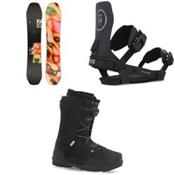 Ride Moderator Snowboard ​+ A-6 Snowboard Bindings ​+ Jackson Snowboard Boots 2025