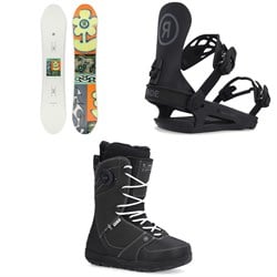Ride Saturday Snowboard ​+ CL-4 Snowboard Bindings ​+ Context Snowboard Boots - Women's 2025
