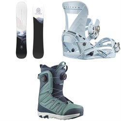Salomon Bellevue Snowboard ​+ Mirage Snowboard Bindings ​+ Ivy BOA SJ Snowboard Boots - Women's 2025