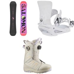 Salomon Oh Yeah Snowboard ​+ Vendetta X Snowboard Bindings ​+ Ivy BOA SJ Snowboard Boots - Women's 2025