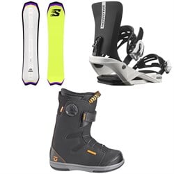 Salomon Dancehaul Grom Snowboard ​+ Rhythm Jr Snowboard Bindings ​+ Union Cadet Snowboard Boots - Kids'